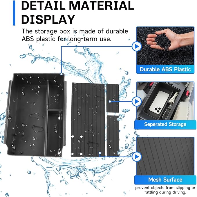 SXCY for 2025 2026 Acura ADX Center Console Organizer for 2025 2026 Acura ADX [A Spec/A Spec with Advance] Accessories 2025 2026 ADX Armrest Console Organizer for 2026 Acura ADX Console Organizer Tray