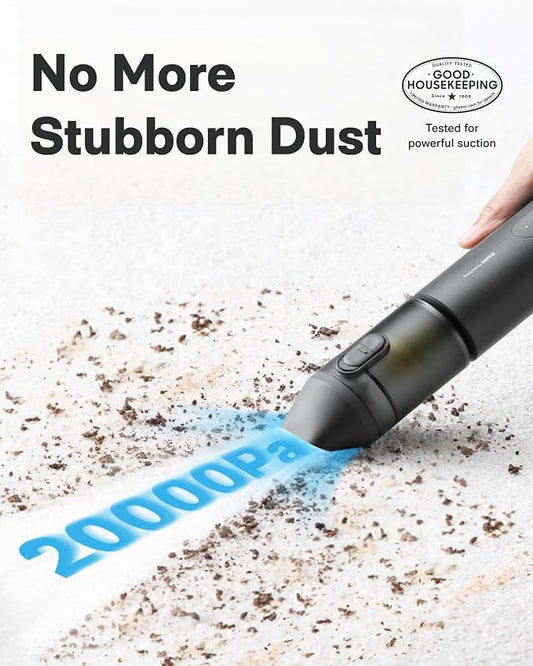 HOTO Handheld Car Vacuum Cleaner Cordless, 4-in-1 Portable Mini Vacuum with 20000Pa Strong Suction, Electric Compressed Air Duster Blower for Car, Desk, Keyboard, Home, Office