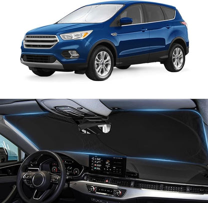 Sun Shade for Escape Windshield Sunshade Custom fit for 2013-2019 Ford Escape Car Accessories Foldable Front Window Cover Shield Visor Protector Keep Interior Cool