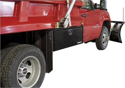 Buyers Products 1702505 Black Steel Underbody Truck Box - Weatherproof Storage Container with Aluminum Diamond Tread Door & Compression Latch, 18 x 18 x 36 Toolbox for Trucks and Trailers, Made in USA