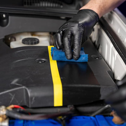 Gyeon Trim Evo Ceramic Restorer Applicator Kit, Black Plastic, Hydrophobic SiO₂ Liquid Coating, Enhances Color Saturation, UV Protection, Durable Satin Finish, Restores Faded Auto Exterior