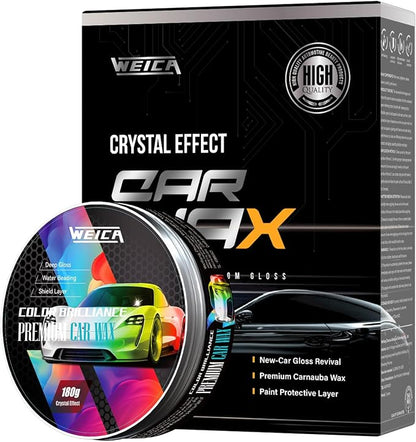 Premium Carnauba Wax 30% Conc. - Ultimate Paint Protection for Luxury Cars | 3-Month UV & Acid Rain Shield | Hydrophobic Ceramic Coating Enhancer