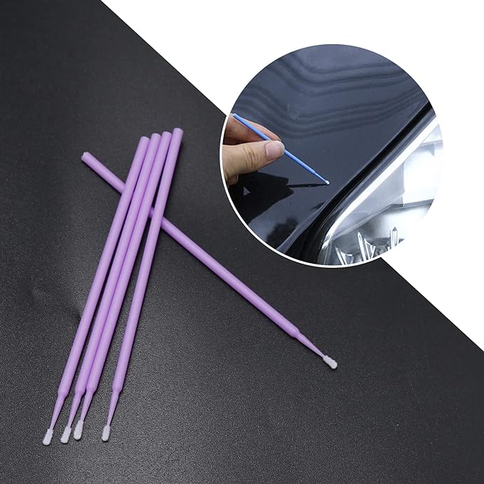 Touch Up Paint Brushes for Automotive Paint Chip Repair Disposable Micro Applicators (1.5, 2.0,2.0, 2.5MM, Multi)-200PCS