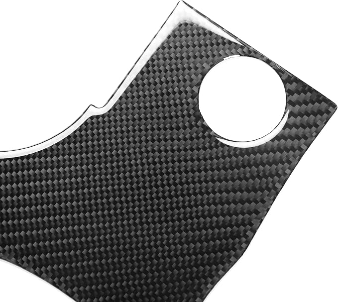 5PCS Compatible with Dodge Charger 2008 2009 2010 Real Premium Soft Carbon Fiber Decor Car Speedometer Panel Lower Part Sticker Interior Accessories Decal Cover Black