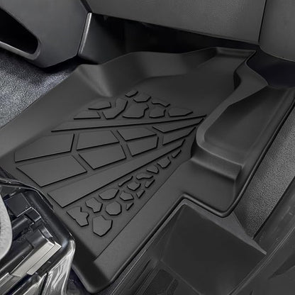 KARPAL Floor Mats for 2020-2026 Ford Transit/E-Transit with Vinyl Flooring (No Transit Connect), Custom Fit TPE All Weather Ford Transit Accessories Front Floor Liner