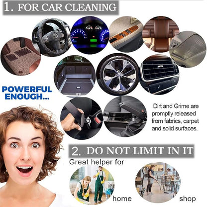 Car Cleaning Kit, Car Cleaning Gun, Car interior Cleaner, Pneumatic Car Wash Gun Spray Gun, Car Detailing Kit, Dust Remover/Upholstery Cleaner, Car Care Essentials (1/4'' NPT Air Plug)
