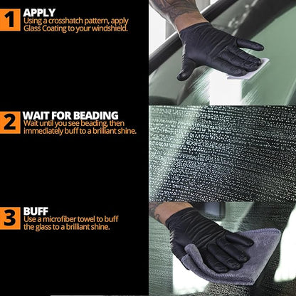 CERAKOTE Ceramic Glass Coat Protectant Pro Pack (20 Count Wipes) - Hydrophobic Automotive Rain Repellant, Long-Lasting and Durable Ceramic Coating, Quick and Easy Application