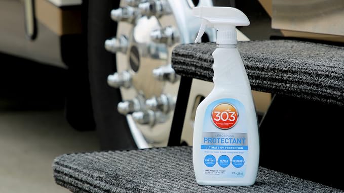 303 Products Aerospace Protectant Spray, UV Protection for Outdoor Surfaces – Protects Vinyl, Plastic & Rubber, Repels Dust & Dirt, Matte Finish, 16 oz