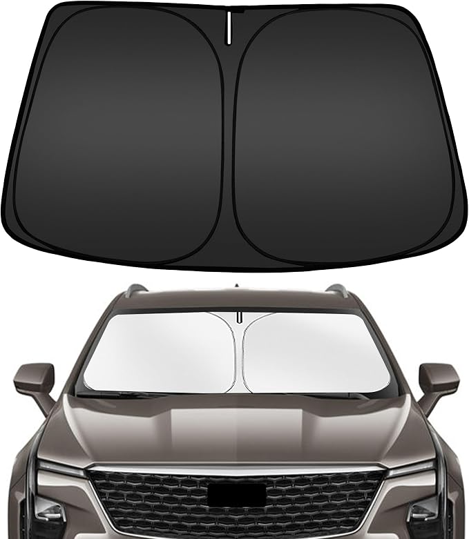 ARISMOTOR Windshield Sun Shade for Cadillac XT4 2019-2025, Custom Fit Foldable Front Window Sunshade Sun Visor Protector, Block UV Rays Keep Your Car Cooler