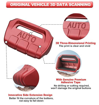 Fits for JL Jeep Upgrade Window Switch Button Cover 4 PCS Compatible with Jeep Wrangler JL JLU 2026-2023 2022 2021 2020 2019 2018&Gladiator JT 2020-2026 Interior Accessories (Matte Metallic Red)