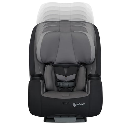 Safety 1st TriMate 3-in-1 Convertible Car Seat, Slim Fit, Infant to Big Kid Car Seat, Easy-Install Harness, Machine-Washable Cover, Dishwasher-Safe Cup Holders, 5-100 lbs, Sharkskin