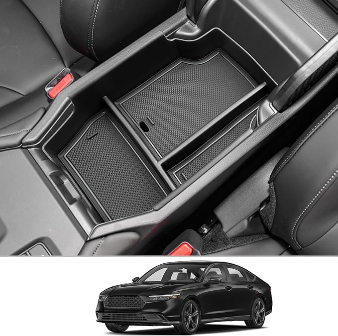 CDEFG 2023 2024 2025 2026 Accord Center Console Accessory Organizer for 2023-2026 Honda Accord Sport EX-L L Touring LX EX Middle Console Tray Armrest Storage Box