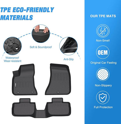 Nilight TPE Floor Mats for Dodge Charger RWD 2011-2023/Chrysler 300 RWD 2011 2012 2013 2014 2015 2016 2017 2018 2019 2020 2021 2022 2023,All Weather Custom Fit Heavy Duty Floor Liners