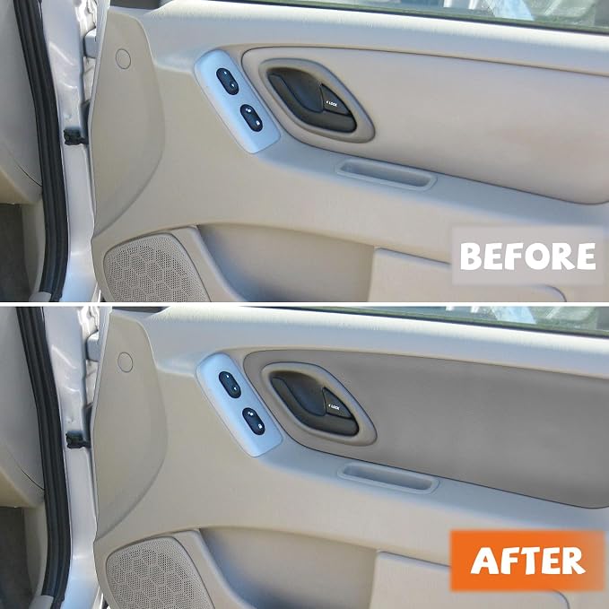 RUIANTE 2pcs Door Panel Cover Trim Replacement Compatible for Escape 2001-2007 Car Interior Accessories (Grey)