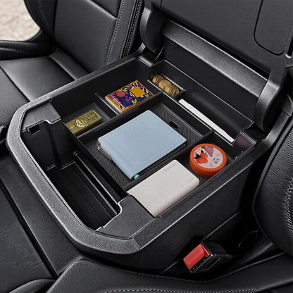 Center Console Organizer for GMC Yukon & Chevy Tahoe/Suburban | 2021-2026, Compatible with Power Sliding Console Storage Box ONLY, Denali/High Country, Easy Installation
