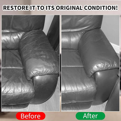 SHADAIWUYU 8.5oz Leather Recoloring Balm with 100ml Mink Oil,Dark Gray Leather Repair kit for Furniture and Car Interior,Leather Couch Scratch Repair,Leather Dye Paint,Mink Oil for Leather