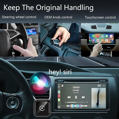 Wireless Carplay Adapter for Apple iPhone & Android Auto Wireless Adapter 2 in 1, 2026's Newly Upgraded,Subversive Ultra-Compact Design, Faster and More Stable Connection,for iOS 10+ & Android 11+