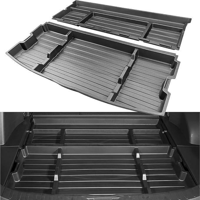 For 2019-2025 Toyota RAV4 Trunk Hidden Storage Box, SUV Insert Cargo Rear Hatch Organizer, Extra Space fits RAV4 LE XLE XSE TRD Hybrid Under Cargo Floor Storage Accessories