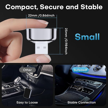 Wireless CarPlay Adapter 2026 Upgrade Wired CarPlay to Wireless, Mini USB Design for Cars with Built-in Wired Apple CarPlay Seamless Use Fast Stable Connection Car Play Dongle for iPhone.