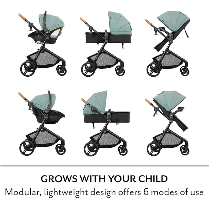 Pivot NXT Travel System with Litemax NXT Infant Car Seat Pacific Green