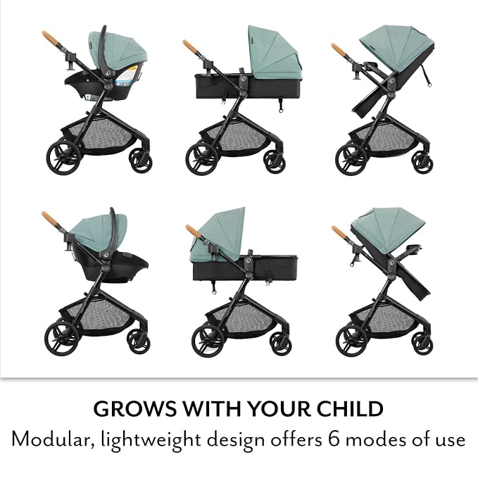 Pivot NXT Travel System with Litemax NXT Infant Car Seat Driftwood Brown