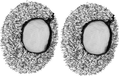 2 Pieces Brush Cover, Wash Mitt Car Brush Cover for Car Wash Brushes,Microfibre Car Brush Cover,SB Wash Brush Cover for Washing Park/Wash, Gentle Car Sponge-Black
