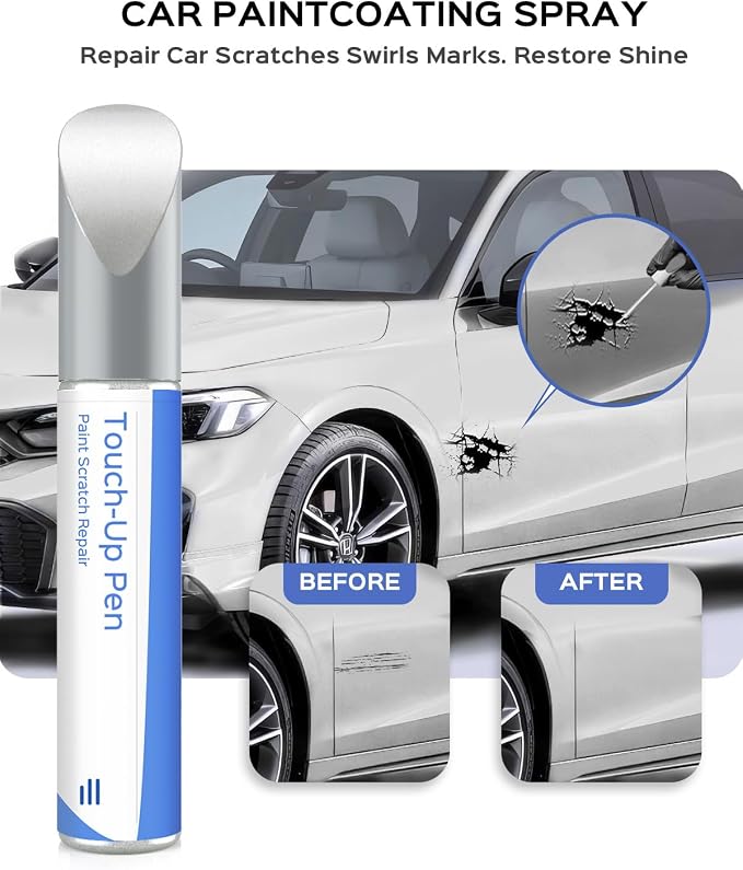 NH-603P White Diamond Pearl Touch Up Paint Compatible with Honda Exact Match Chips and Nicks Touch Up
