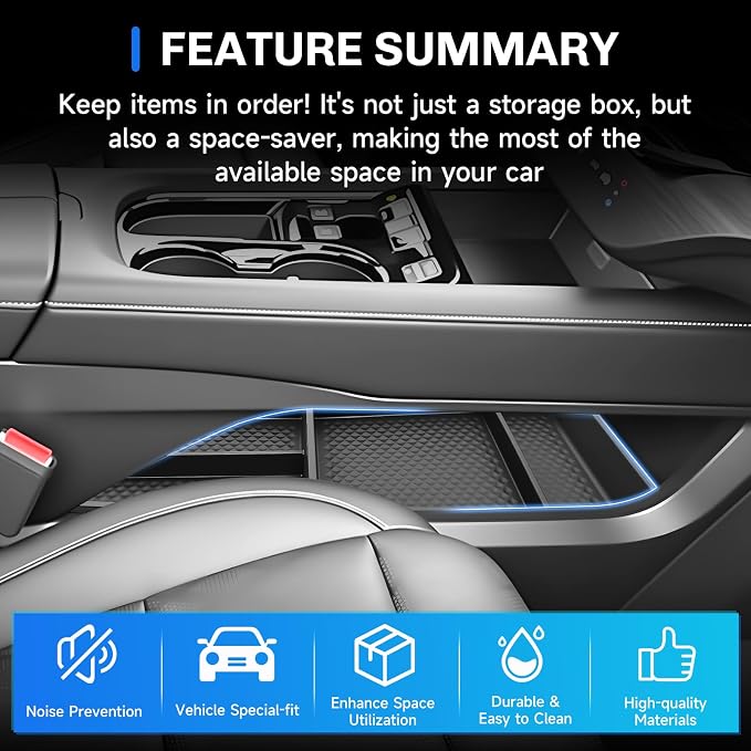 SXCY for 2025 2026 Nissan Murano Center Console Organizer for 2025 2026 Nissan Murano Accessories 2025 2026 Murano Under Center Console Organizer Tray Lower Console Storage