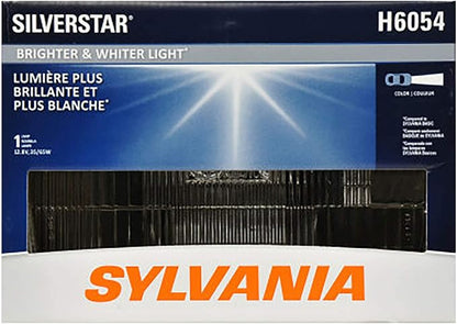 SYLVANIA - H6054 SilverStar Sealed Beam Headlight - High Performance Halogen Headlight Replacement (142x200), Brighter & Whiter Light for Added Clarity Down Road and Sideroad, (Contains 1 Bulb)