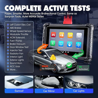 Autel Scanner MaxiCheck MX900, 2026 Bidirectional OBD2 Diagnostic Scan Tool with CAN FD DOIP, 8In US Ver. of MaxiCOM MK900 MK900BT V2.0 of MK808S MK808 MK808BT MX808S, 3000+ Active Test, 40+ Service