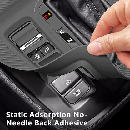 Temmis Center Console Silicone Organizer Wrap for Honda CRV 2023-2026 (Gasoline & Hybrid), Full-Wrap Center Consel Electrostatic adsorption Cover for Honda CRV-Black