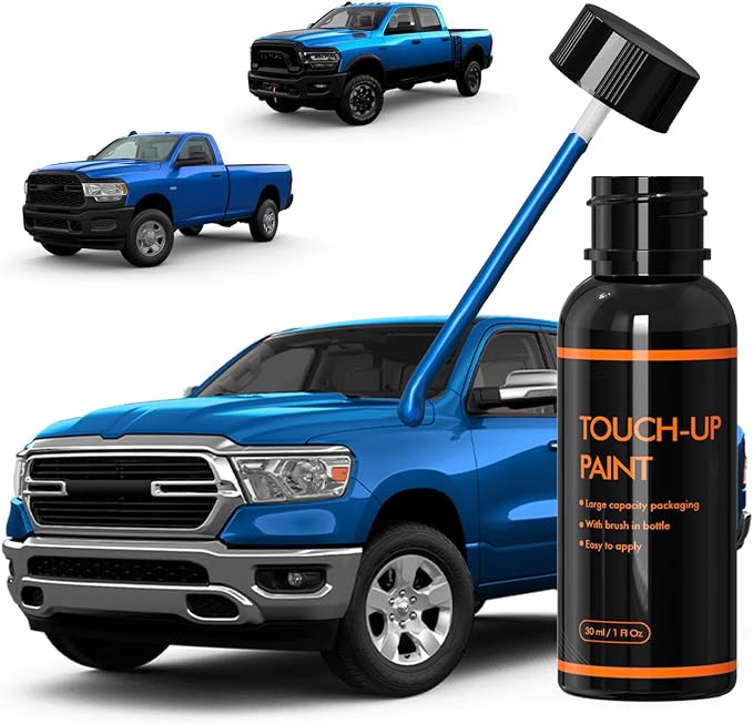 PBJ/MBJ Hydro Blue/Laser Blue Touch Up Paint for Dodge, DIY Car Paint Scratch Repair Kit, Automotive Paints, Quick & Easy Fix Scratch Repair for RAM 1500/2500/3500/4500/5500 Truck