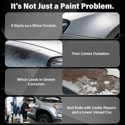 Touch Up Paint for Cars, 3-Pack - Silver Car Scratch Repair Pen, Color Accurate Automotive Touch Up Paint, Long-Lasting Scratch Resistance, Fast-Drying & User-Friendly, Safe & Water-Resistant for Automotive & Household Touch-Ups