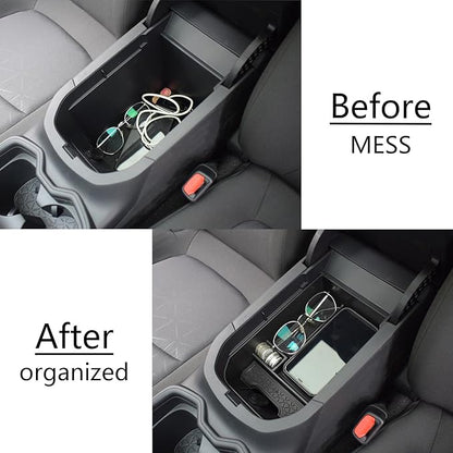 EDBETOS 3PCS Center Console Organizer Tray Set Compatible with Toyota RAV4 2019-2024 2025 and 2021-2025 Prime Accessories Insert Armrest Storage Box, Dash Console Tray,Only Fit 8'' Multimedia Display