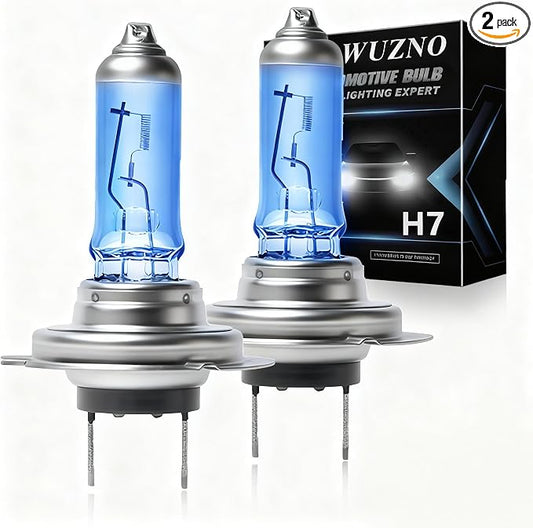 H7 Halogen Headlight Bulb 12V 55w White 5000K Fog Light Bulbs 12972 64210 Super Bright Replacement Headlamp