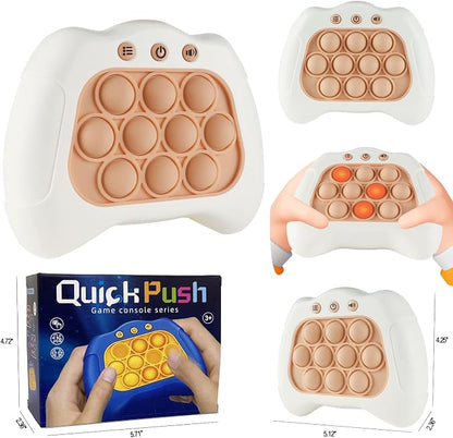 Intoypad Pop The Target! Handheld Speed Push Game Machine: A Fun Multiplayer Game for Family. Sensory Fidget Toy Christmas Toys Gifts for 6 7 8 9 10 11 12 Years Old Kids Road Trip Car Games Kids White