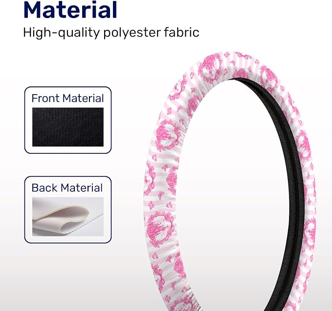 GENANY Magical Fantasy Steering Wheel Cover, Non Slip Polyester Car Wheel Protector for Car SUV Truck, Universal 15 Inch