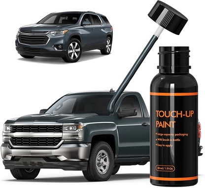 GPA/9V1/WA457B Graphite Touch Up Paint for Chevy, DIY Car Paint Scratch Repair Kit, Automotive Paints, Quick Easy Fix Scratch Repair Compatible with Chevrolet/Silverado/Traverse/Feet/Colorado