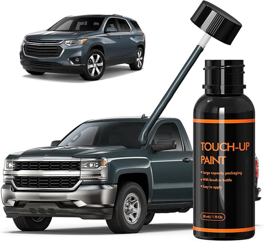 GPA/9V1/WA457B Graphite Touch Up Paint for Chevy, DIY Car Paint Scratch Repair Kit, Automotive Paints, Quick Easy Fix Scratch Repair Compatible with Chevrolet/Silverado/Traverse/Feet/Colorado