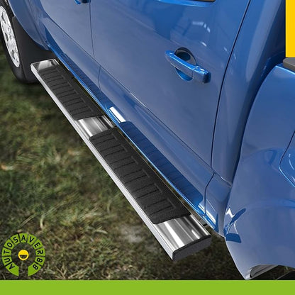 AUTOSAVER88 6.5" Running Boards Compatible with 2019-2026 Chevy Silverado/GMC Sierra 1500, 2020-2026 Silverado/Sierra 2500HD 3500HD Crew Cab Side Steps Nerf Bars (Excl. 2019 1500 LD)