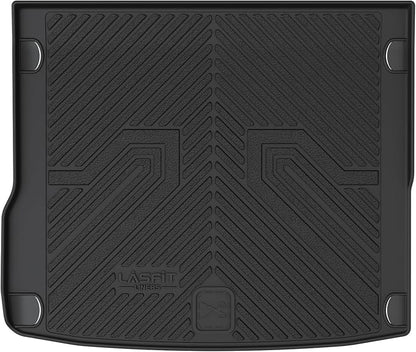 LASFIT Cargo Mat for Audi Q5/SQ5 2009-2017, Custom Fit All-Weather TPE Trunk Mat for Audi Accessories, Waterproof, Easy to Clean, Black