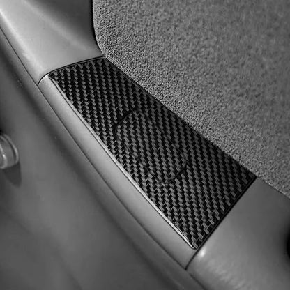 Black Real Carbon Fiber Accessories Car Door Window Lift Panel Kit Cover Interior Trim Sticker Decal for Toyota Corolla CE LE S 2003 2004 2005 2006 2007 2008/XRS 2005-2006 Sedan 7PCS -D