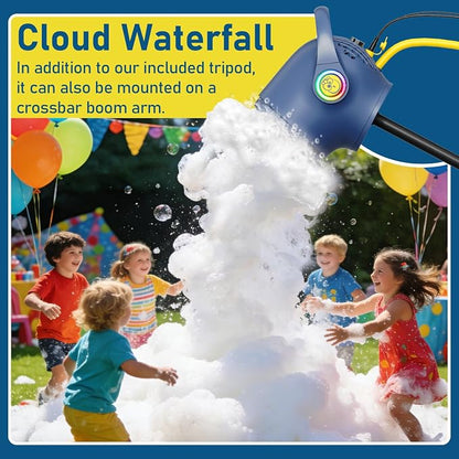 Party Foam Cannon, 3 Modes Foam Machine for Party, Adjustable Wind Speed Detachable Front Barrel, Foam Making Machine for Garden Backyard Pool Indoor (Foam Machine - Enhanced Version)
