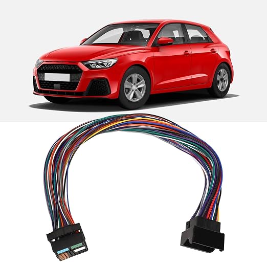 MQB Extension Adapter Cable, 60cm 52Pin MQB Extension Adapter Cable Bluetooth 5.0 5‑12V for Car Radio Speakers
