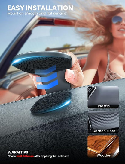 eSamcore for MagSafe Car Mount Detachable, Bendable Aluminum Arm Magnetic Phone Holder for Car【20 Strong Magnets】 Cell Phone Mount for Car Dash Fit iPhone 17 16 15 14 Pro Max Mini Mag Safe Accessories