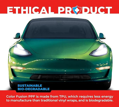 ColorFusion PPF by VViViD, Gloss Early Spring Green Dry Apply PPF Vinyl Car Wrap Roll 20ft x 5ft