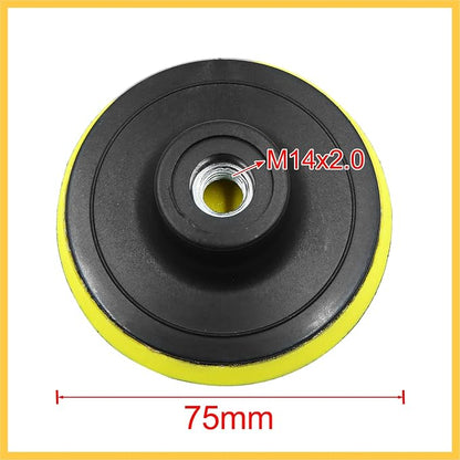 2pcs 3 Inch Car Automotive M14x2.0 Pad Backing Plate Hook Loop Polisher Buffing Auto Replacement Parts