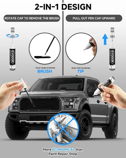 Touch Up Paint for Ford – Exact Match 2 in 1 Paint Pen for Chips and Nicks Repair (Avalanche(DR))