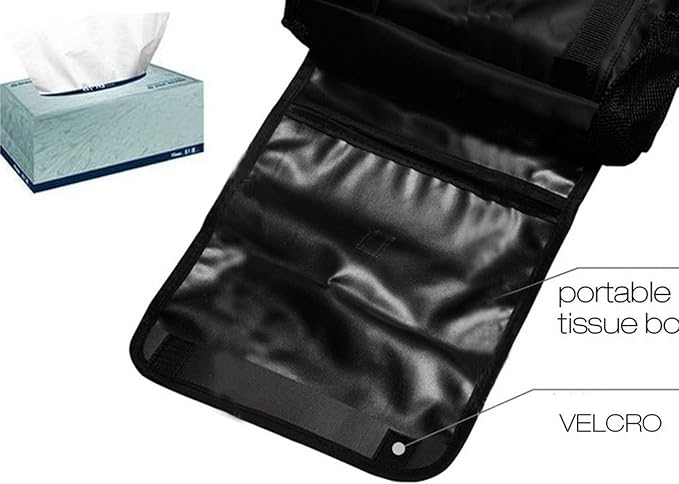 AUTOARK Car Seat Back Organizer and Cooler Set,Multi-Pocket Travel Storage Bag(Heat-Preservation and Waterproof),Bigger-Capacity,AK-054
