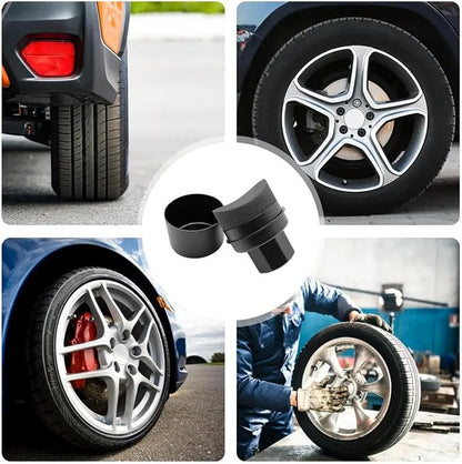 dPois Premium Tire Dressing Applicator for a Showroom Shine Foam Sponge with Lid Absorbs Product for Long-Lasting Black A One Size